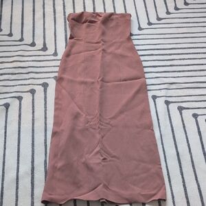 Zara Strapless Mauve Dress